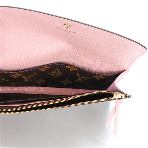 lv emilie wallet rose ballerine|louis vuitton emilie.